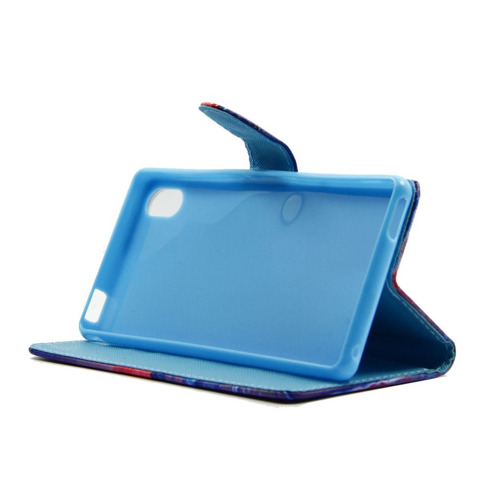 Sony M4 Aqua case wallet leather case printed
