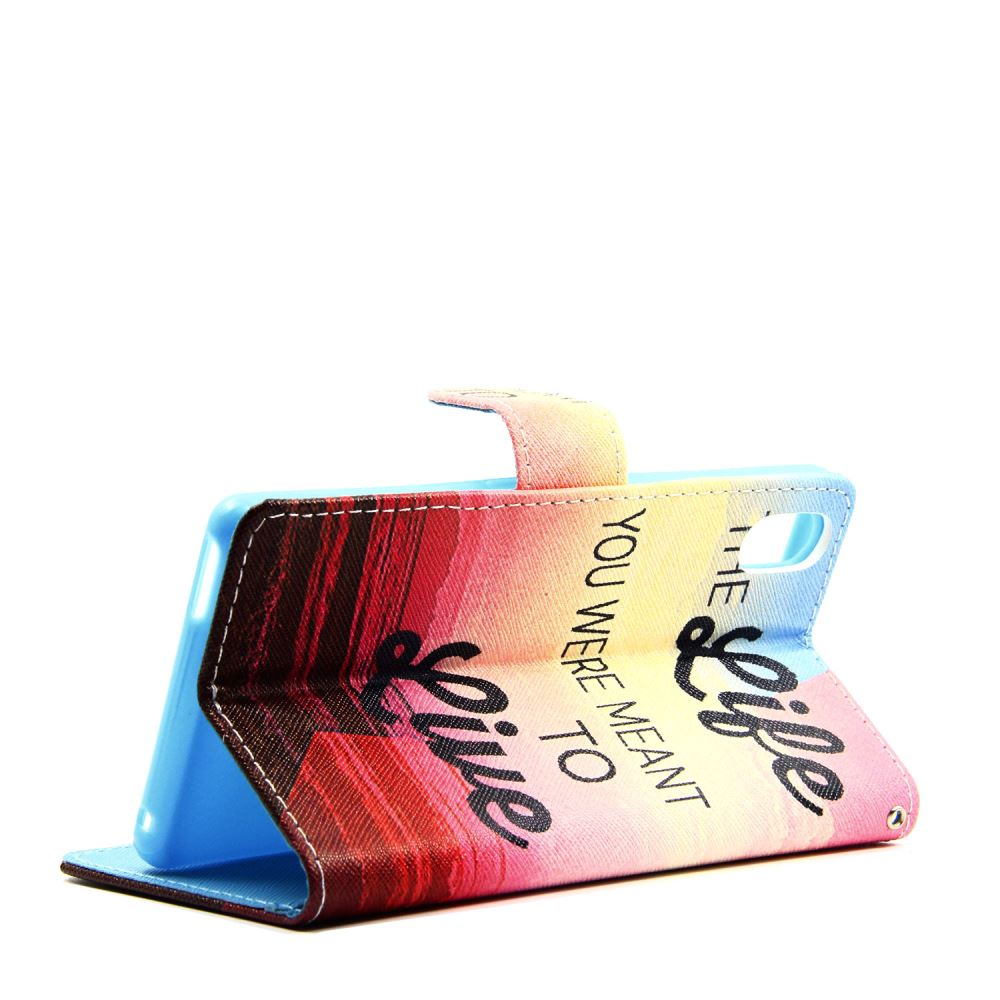 Sony M4 Aqua case wallet leather case printed
