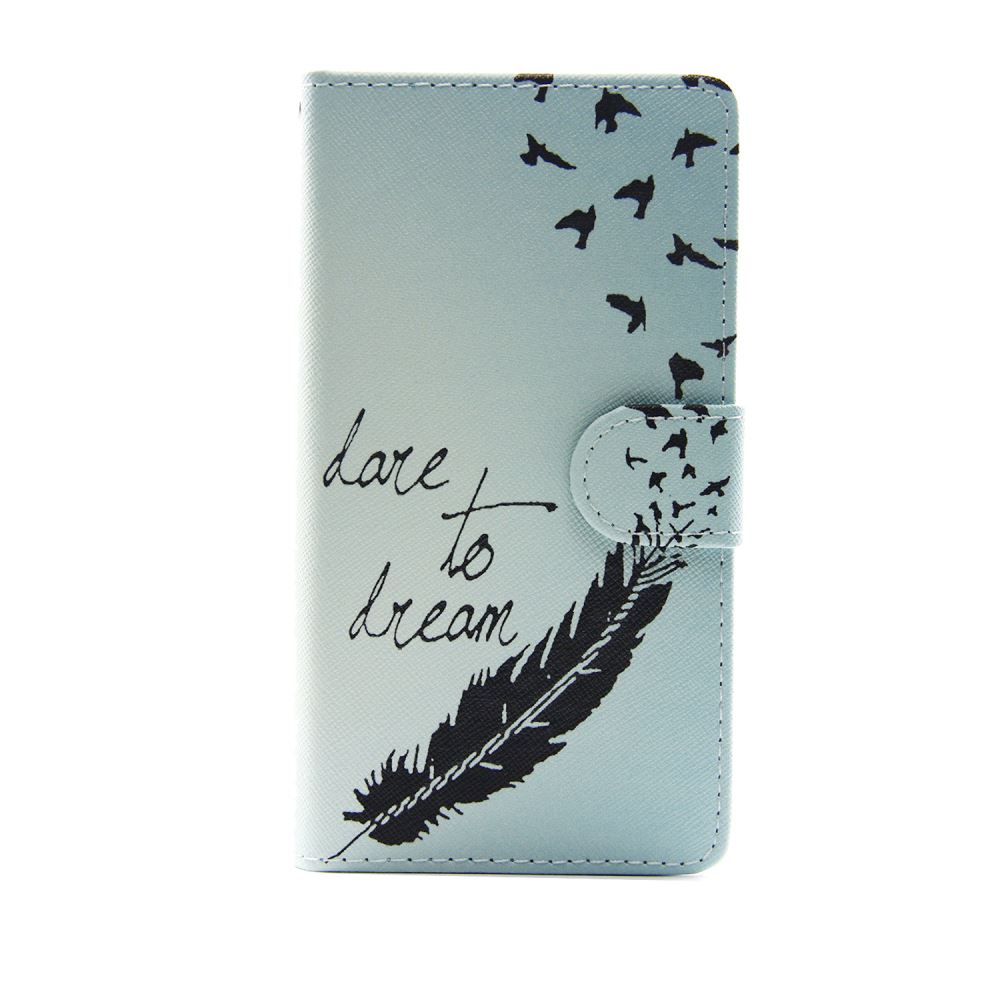 Sony M4 Aqua case wallet leather case printed