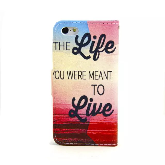 iPhone 5c case wallet leather case printed
