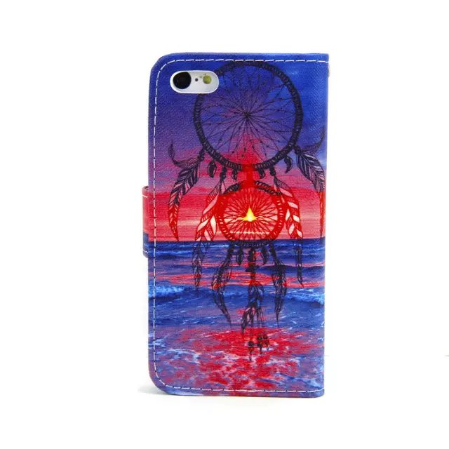 iPhone 5c case wallet leather case printed
