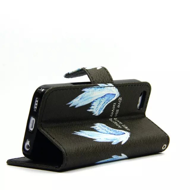 iPhone 5c case wallet leather case printed