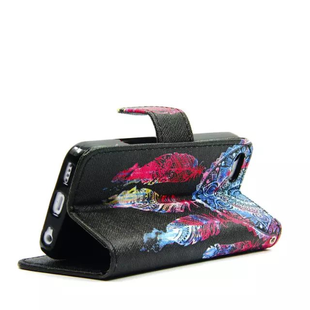 iPhone 5c case wallet leather case printed