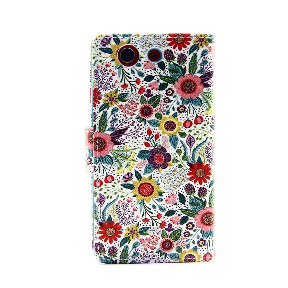 Sony Z3 compact case wallet leather case printed Sony Z3 compact case wallet leather case printed