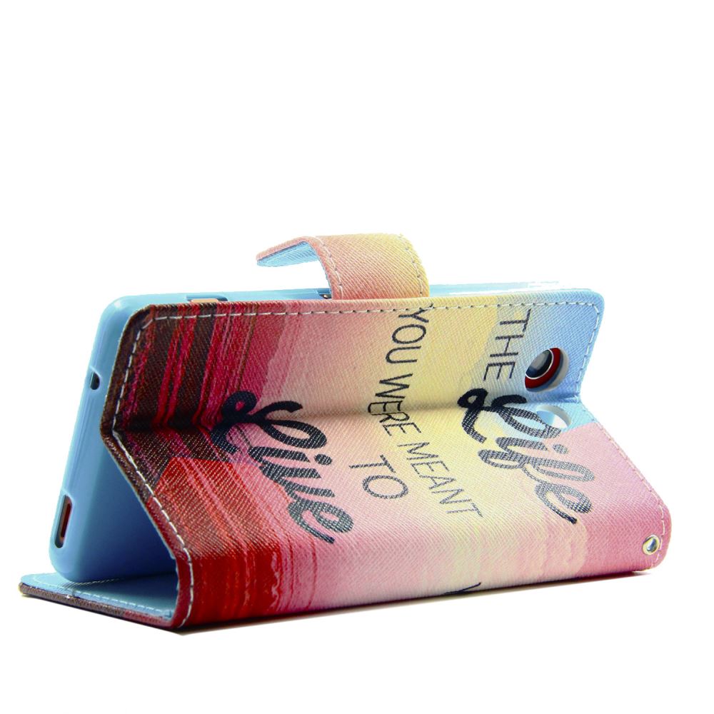 Sony Z3 compact case wallet leather case printed