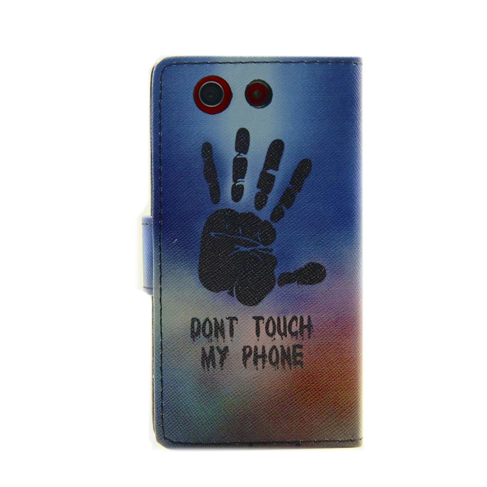 Sony Z3 compact case wallet leather case printed