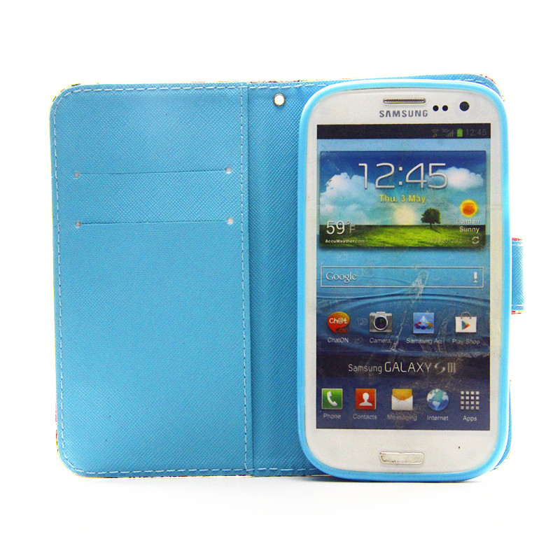 Galaxy S3 case wallet leather case printed Galaxy S3 case wallet leather case printed