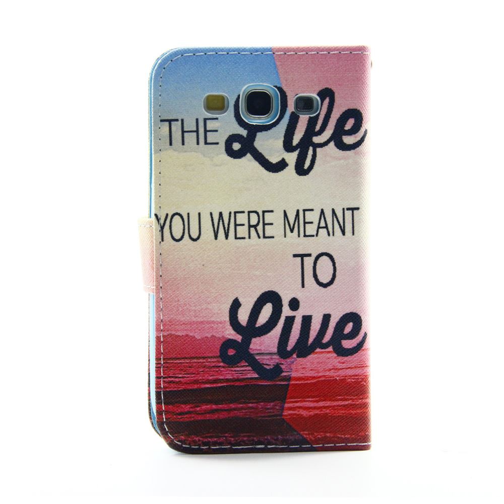 Galaxy S3 case wallet leather case printed