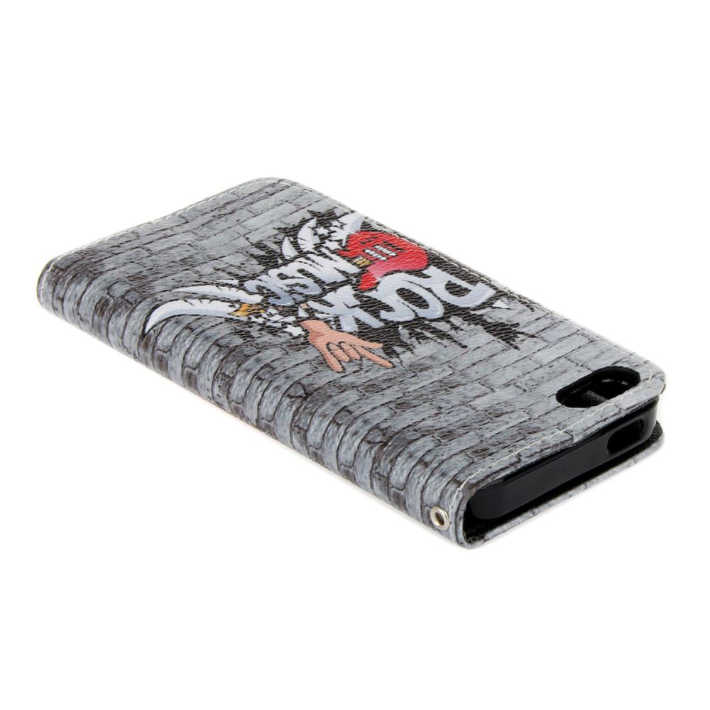 iPhone 5 5s SE case wallet leather case printed