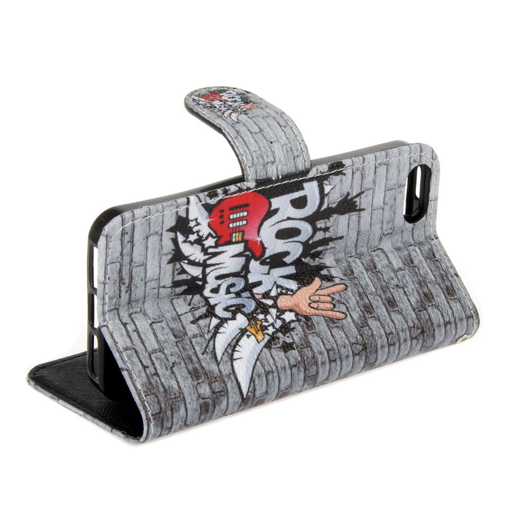 iPhone 5 5s SE case wallet leather case printed