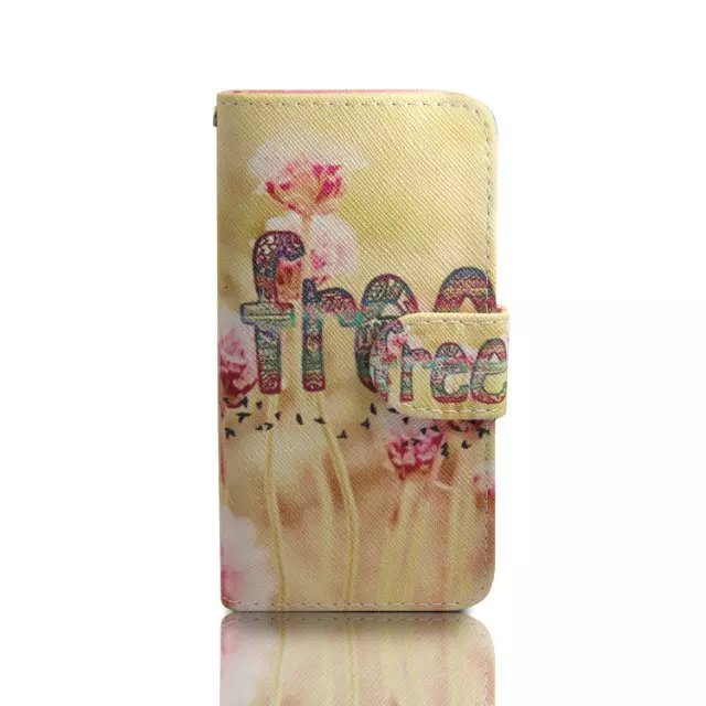 iPhone 5 5s SE case wallet leather case printed