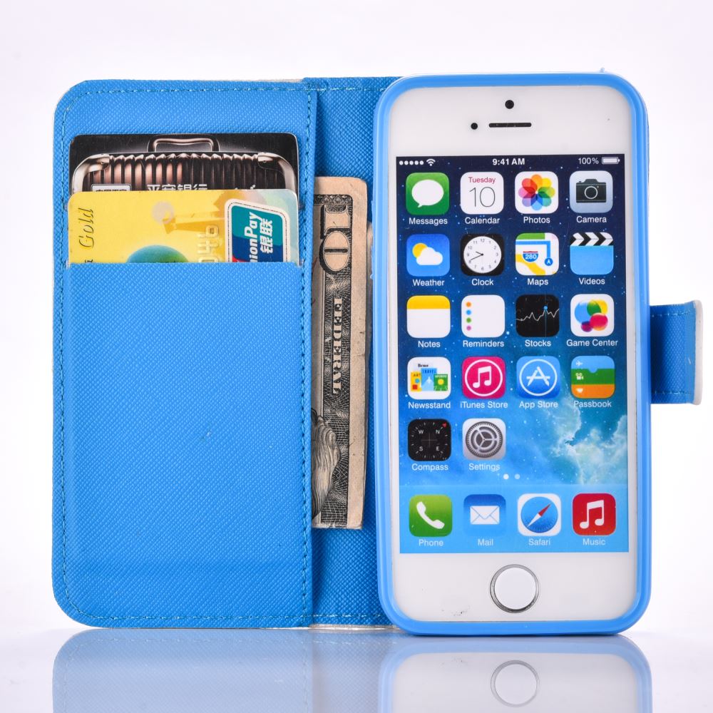 iPhone 5 5s SE case wallet leather case printed iPhone 5 5s SE case wallet leather case printed