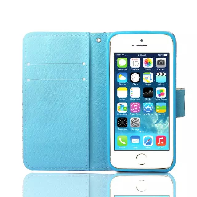 iPhone 5 5s SE case wallet leather case printed iPhone 5 5s SE case wallet leather case printed