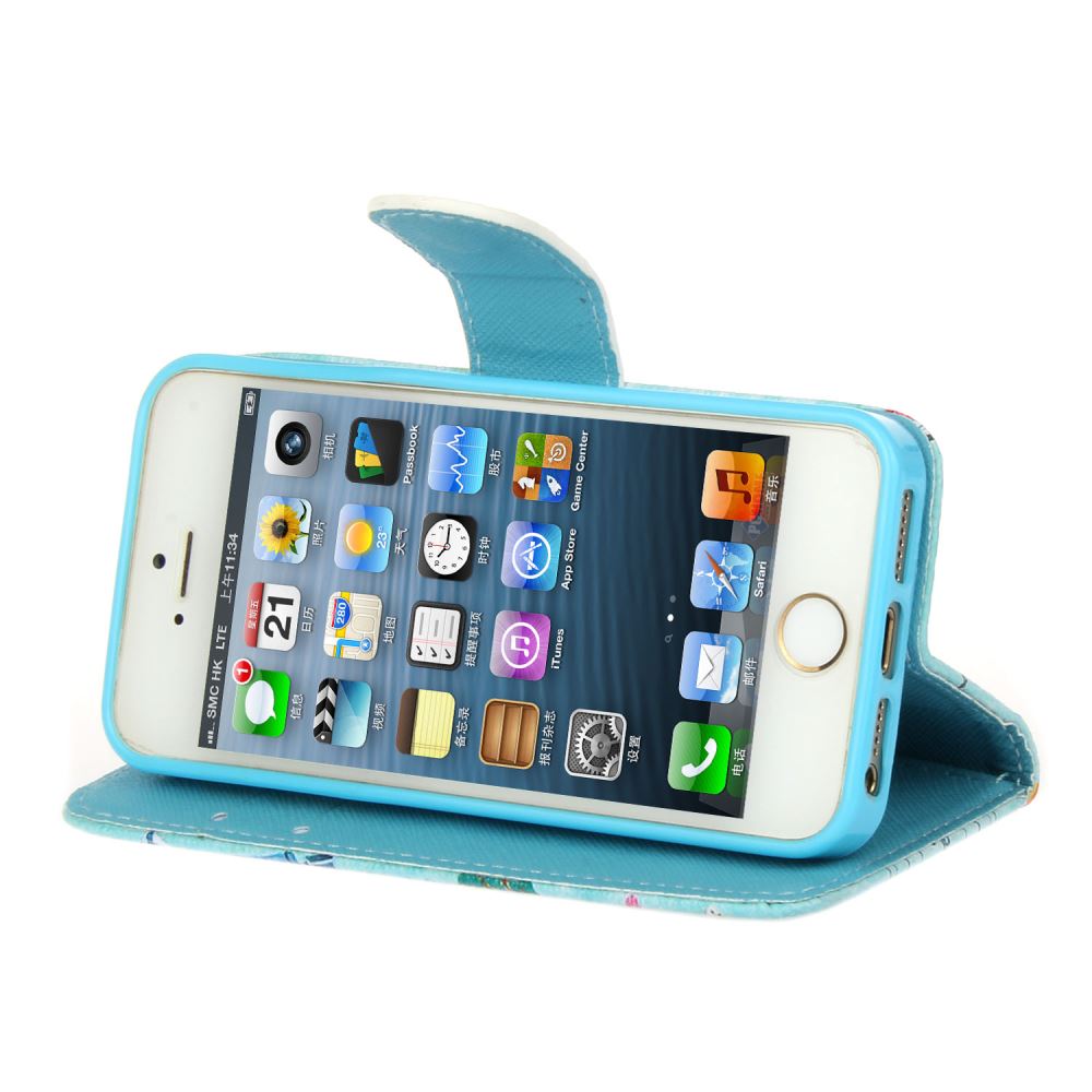 iPhone 5 5s SE case wallet leather case printed iPhone 5 5s SE case wallet leather case printed