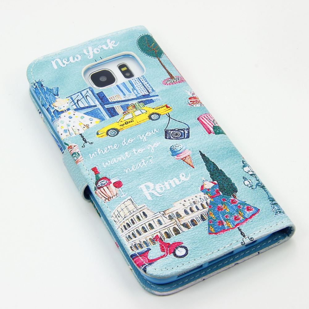 Galaxy S7 case wallet leather case printed Galaxy S7 case wallet leather case printed