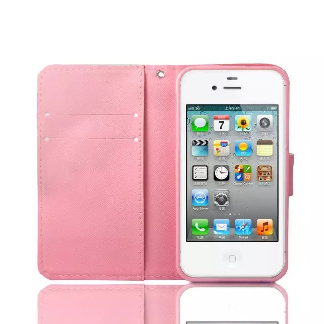 iPhone 4 4s case wallet leather case printed iPhone 4 4s case wallet leather case printed