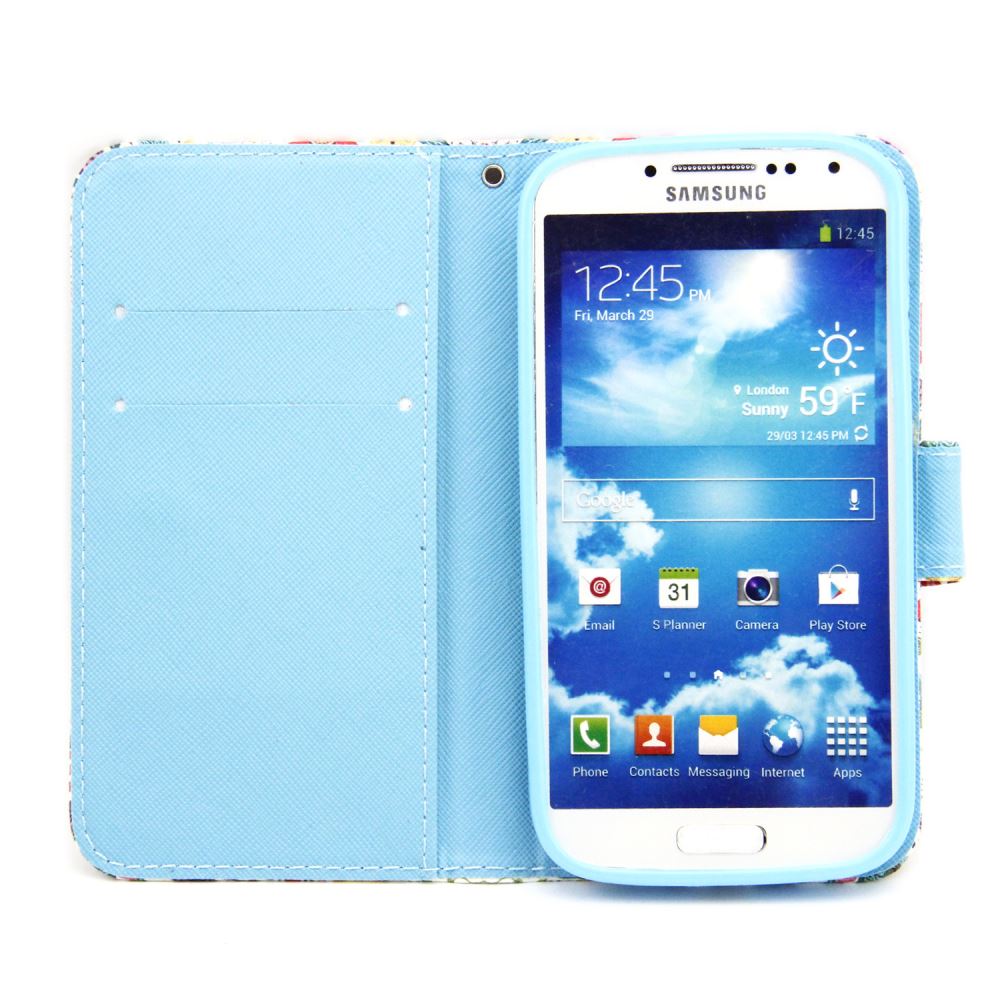 Galaxy S4 case wallet leather case printed Galaxy S4 case wallet leather case printed