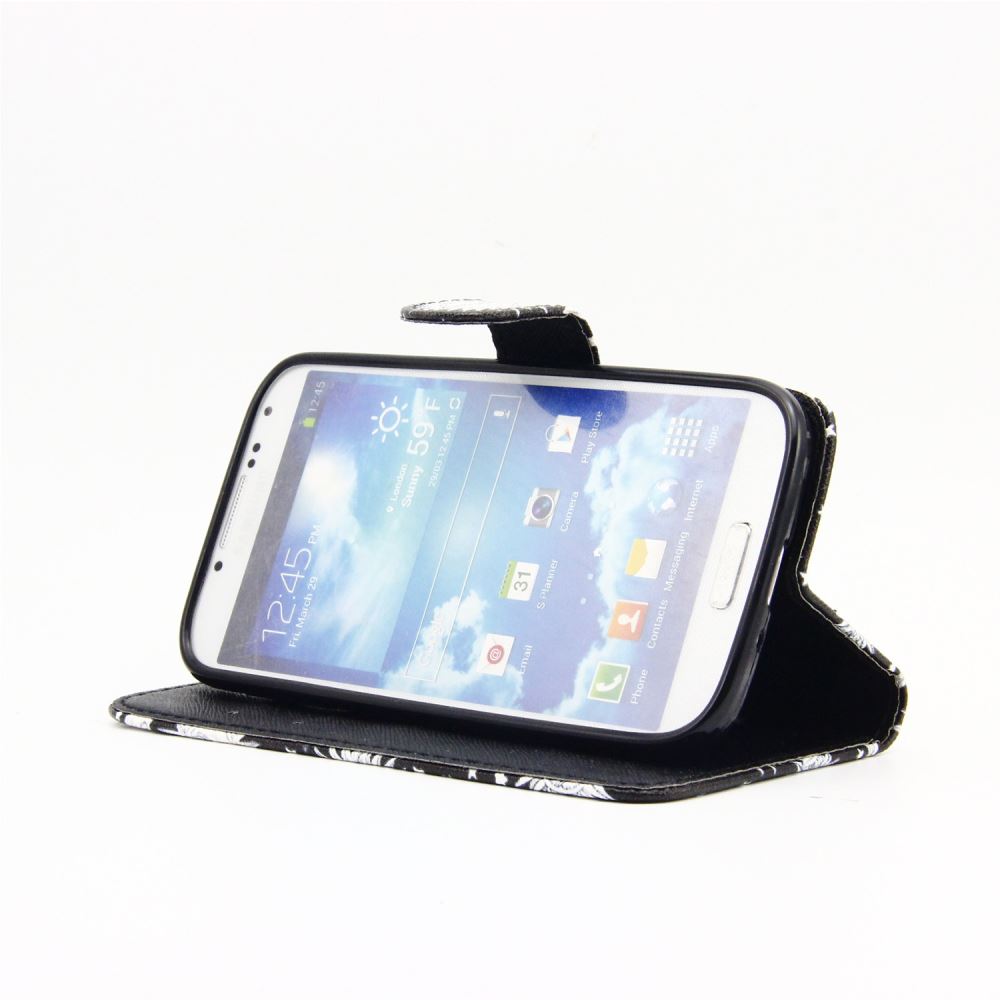Galaxy S4 case wallet leather case printed