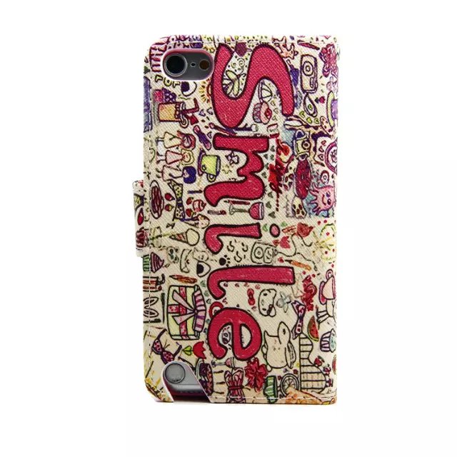 iPod Touch 5 6 case wallet leather case printed