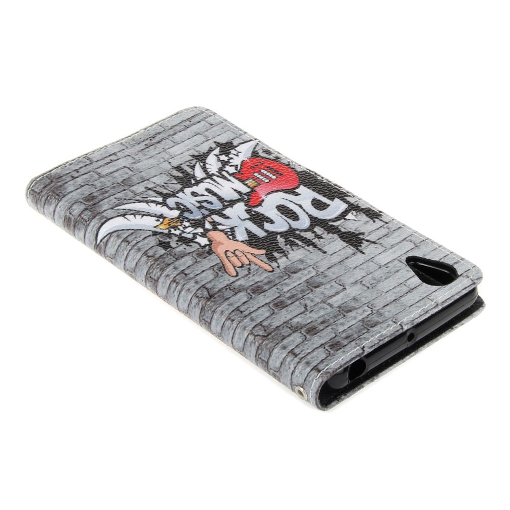 Sony Xperia X case wallet leather case printed