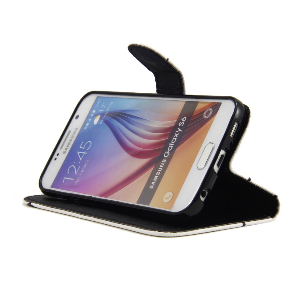 Galaxy S6 case wallet leather case printed