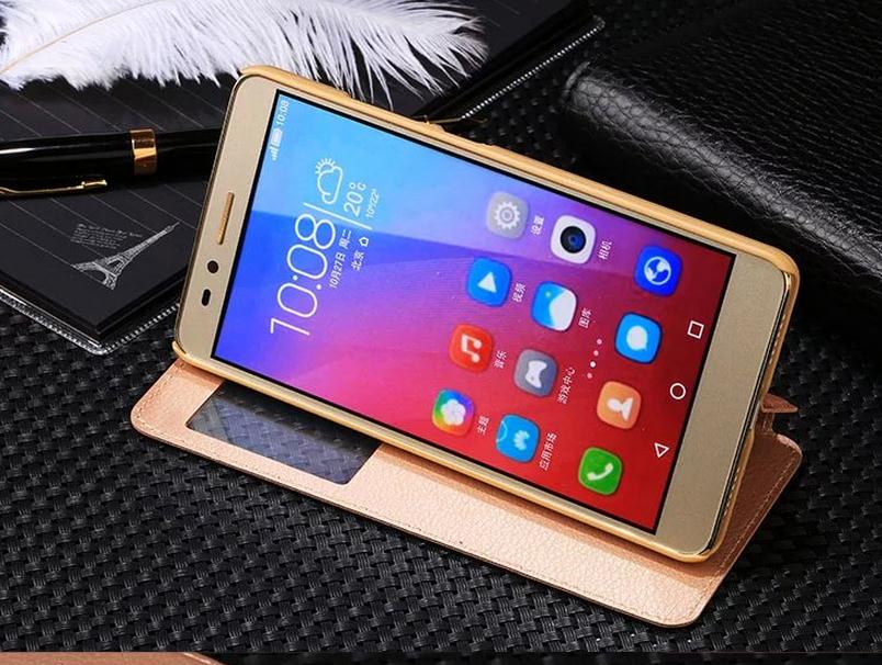 HUAWEI GR5 case Honor 5x case Leather Flip window case
