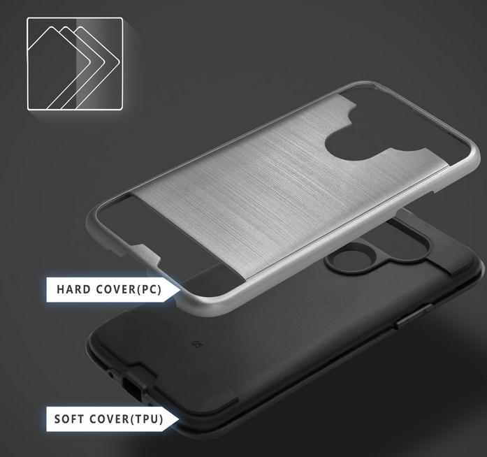 LG G5 impact proof hybrid brushed metal case