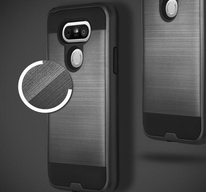 LG G5 impact proof hybrid brushed metal case LG G5 impact proof hybrid brushed metal case