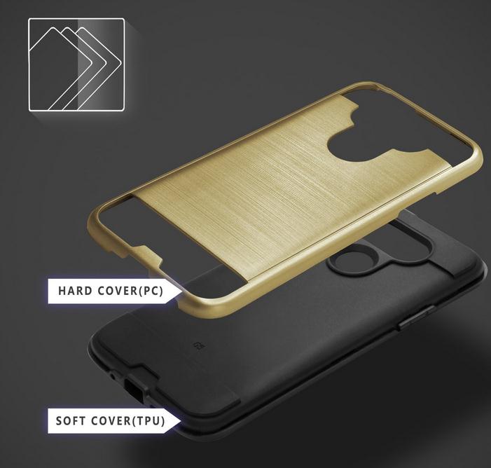 LG G5 impact proof hybrid brushed metal case LG G5 impact proof hybrid brushed metal case