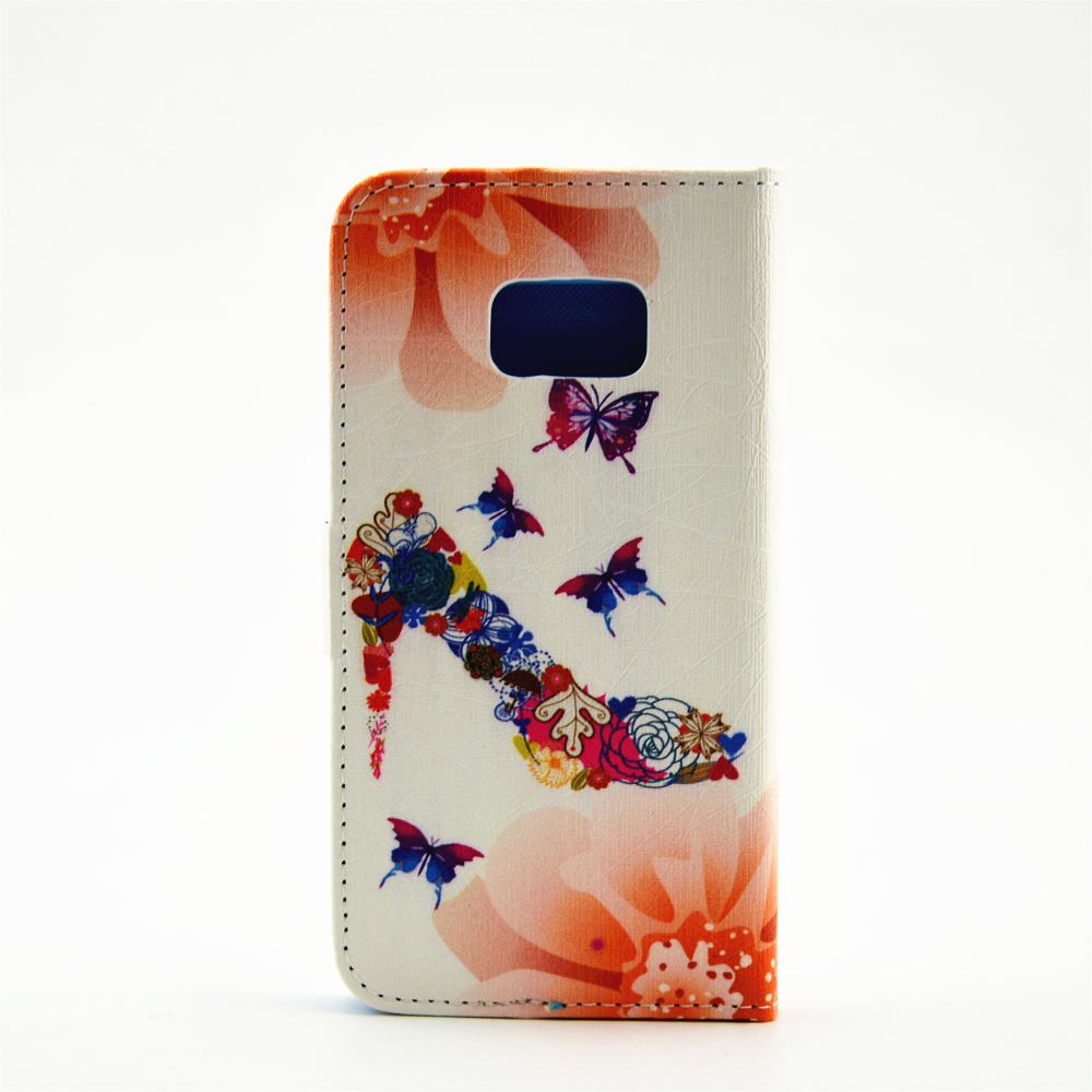 Galaxy S7 case wallet leather case printed