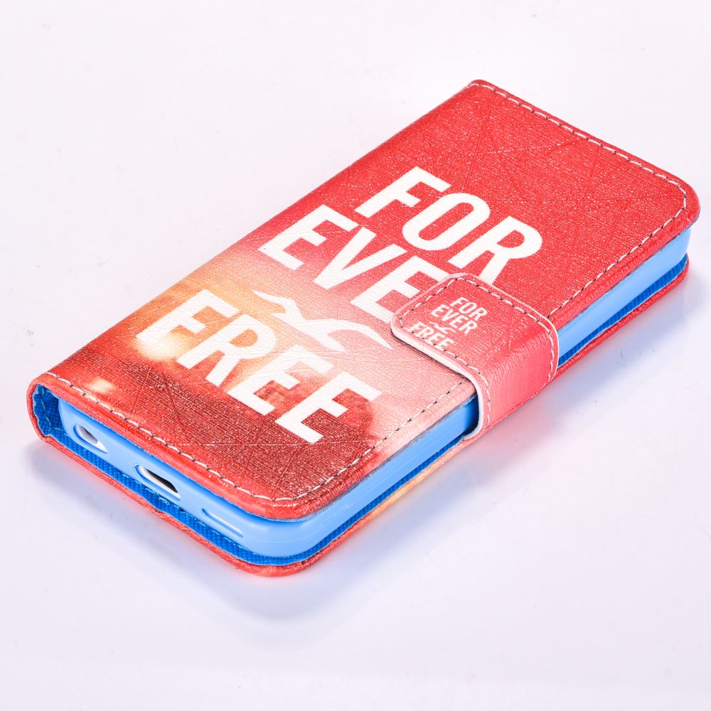 iPhone 5c case wallet leather case printed
