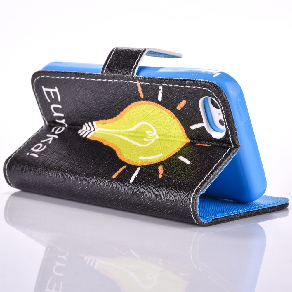 iPhone 5c case wallet leather case printed