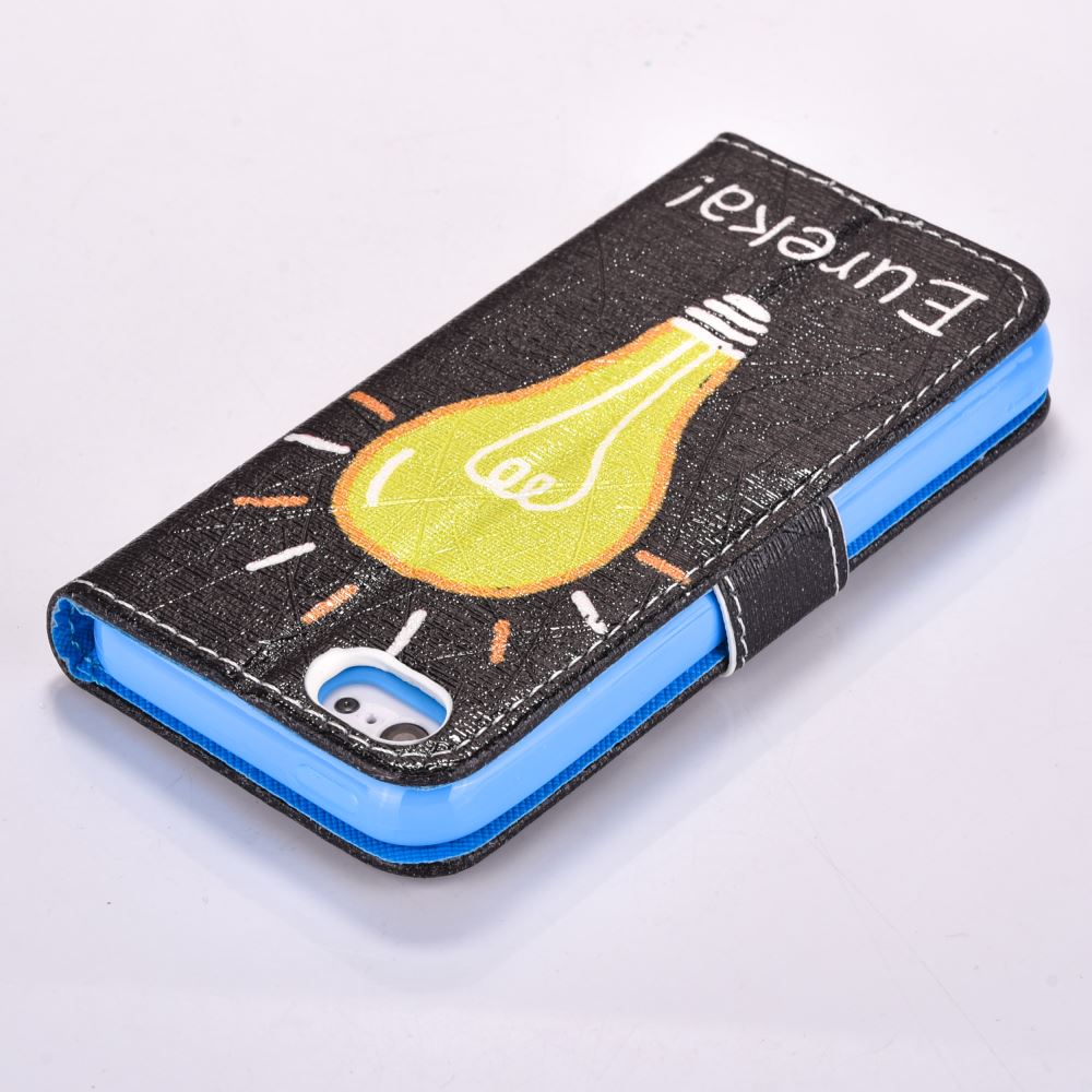 iPhone 5 5s SE case wallet leather case printed
