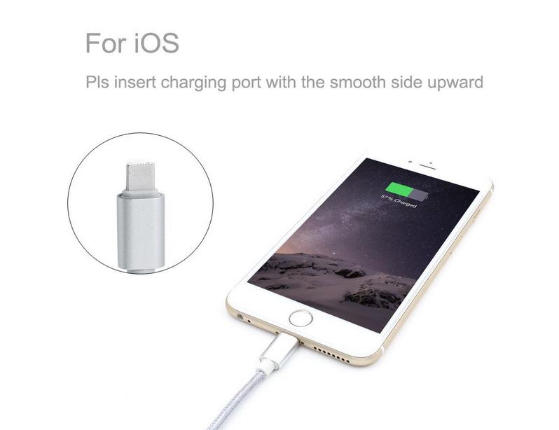 Micro USB and Apple Lightning Cable Nylon 2 in 1