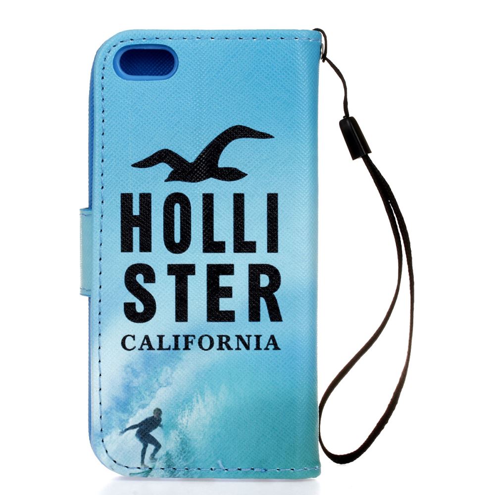 iPhone 5c case wallet leather case printed