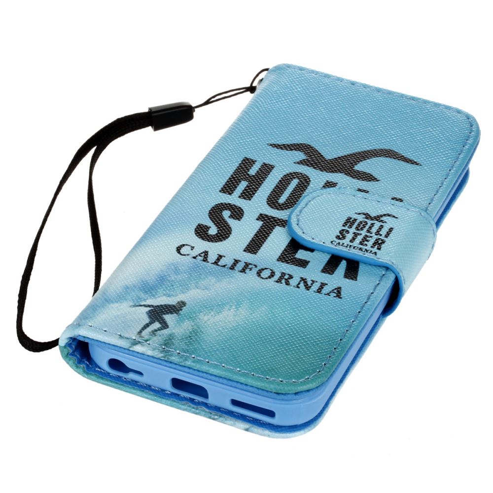 iPhone 5c case wallet leather case printed