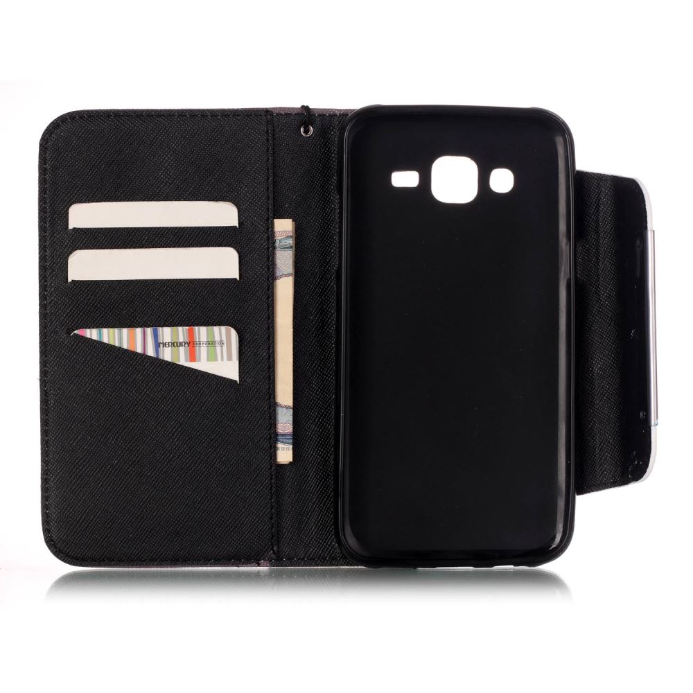 Samsung Galaxy J5 case wallet leather case printed