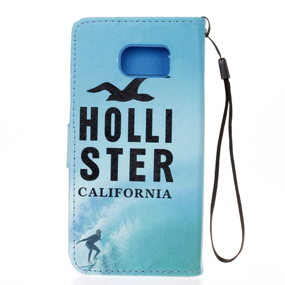 Galaxy S6 case wallet leather case printed
