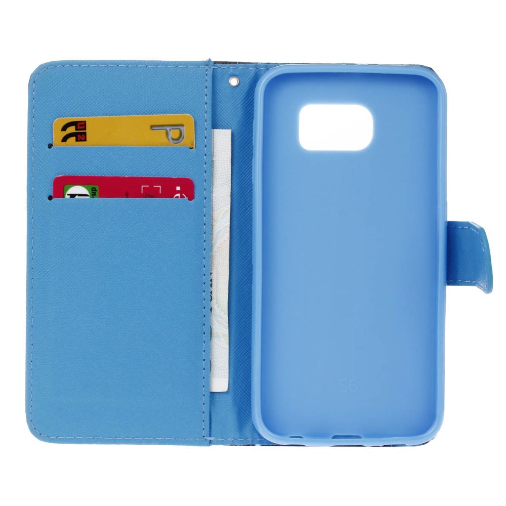 Galaxy S6 case wallet leather case printed