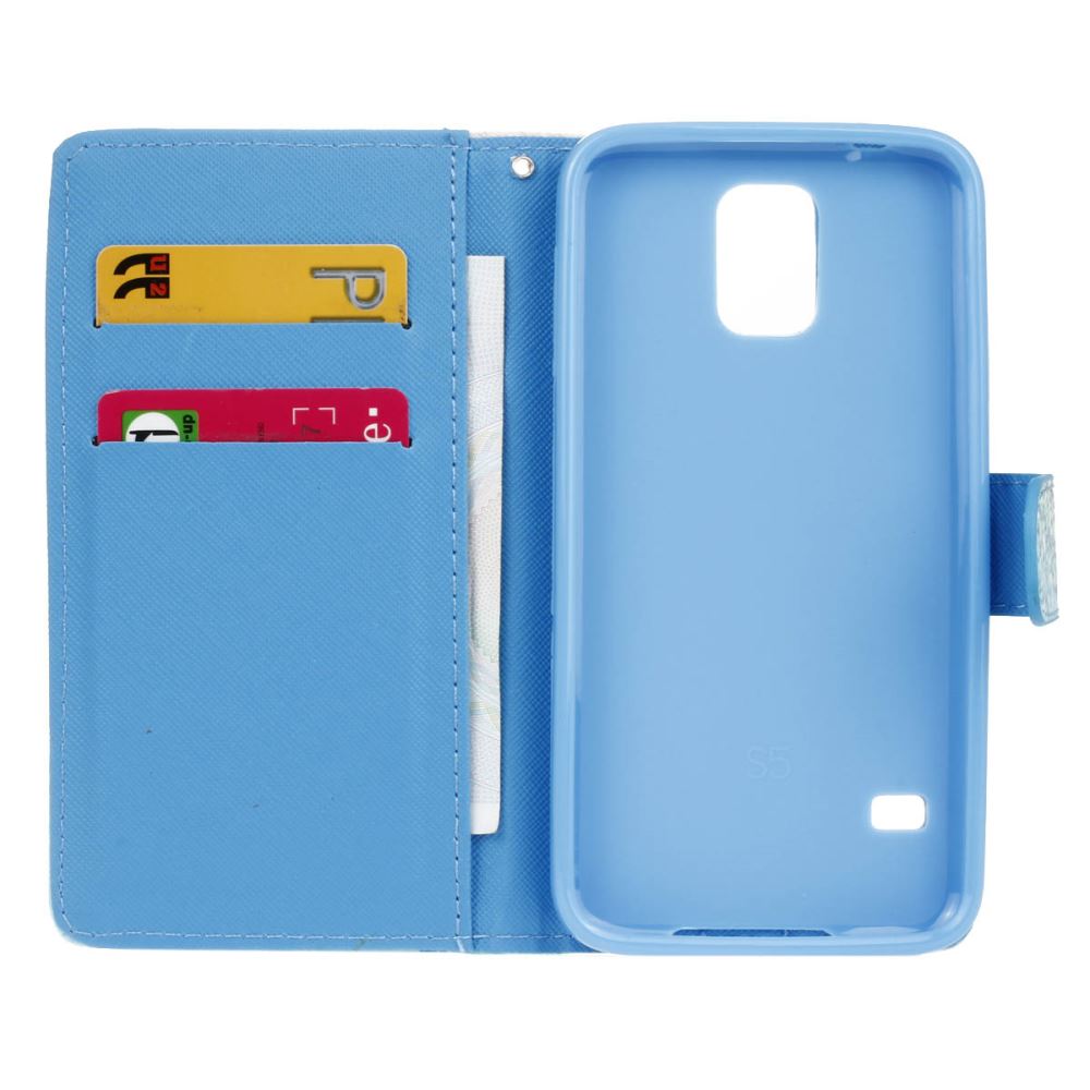 Galaxy S5 case wallet leather case printed