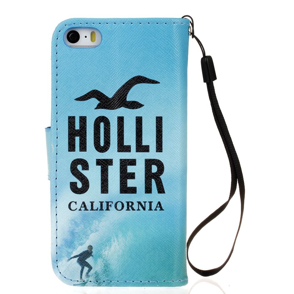 iPhone 5 5s SE case wallet leather case printed