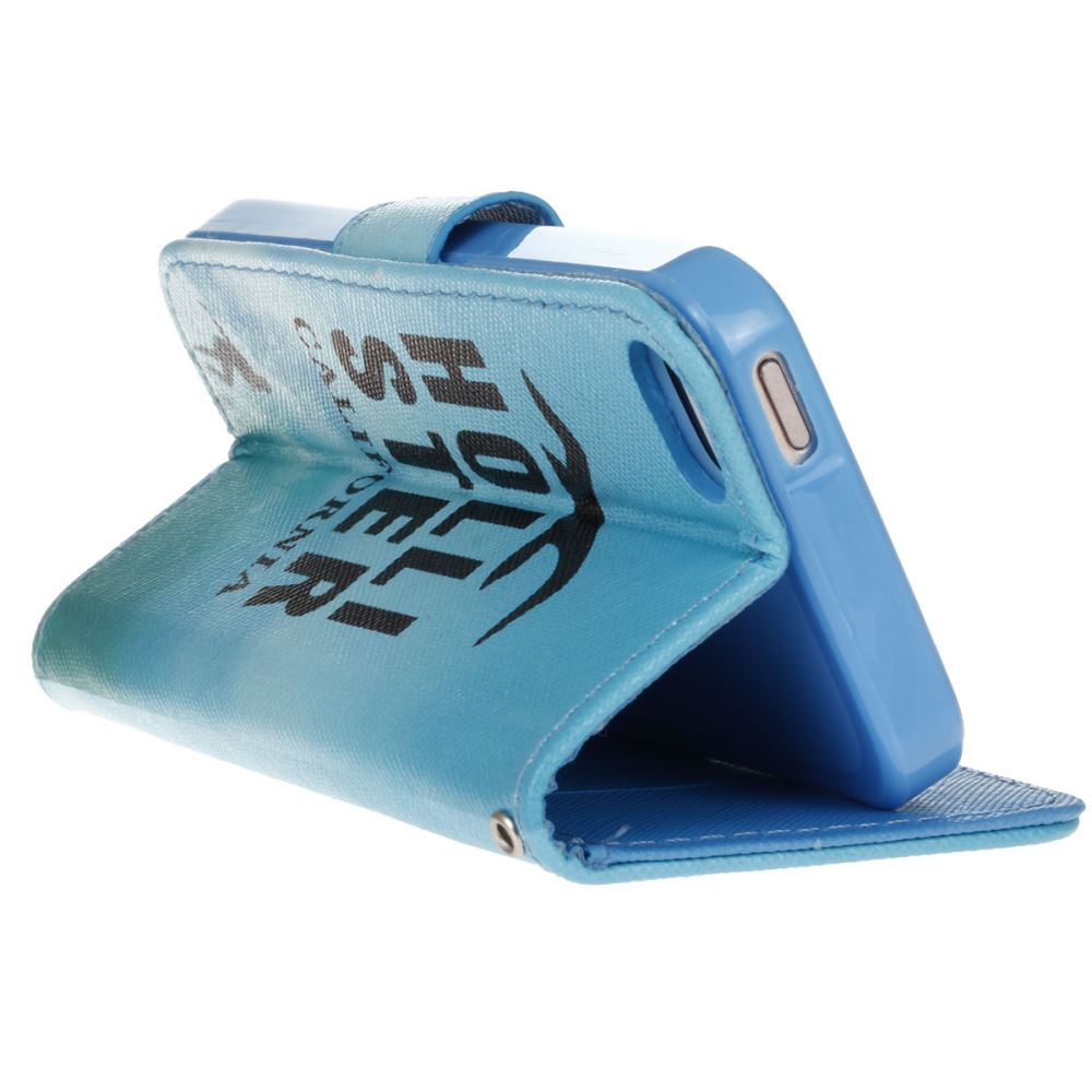 iPhone 5 5s SE case wallet leather case printed