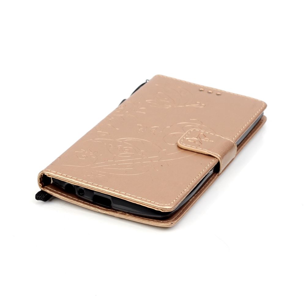 LG G4 Premium Embossing wallet leather flip case