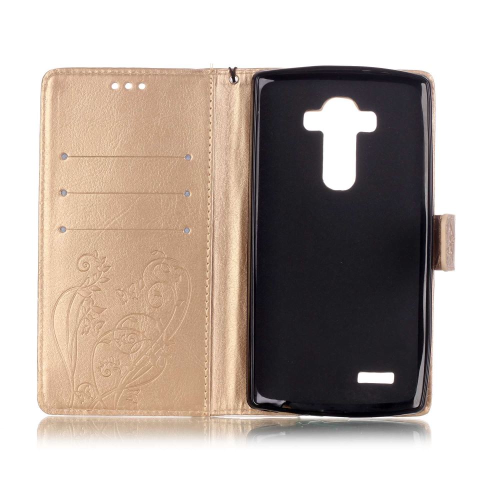LG G4 Premium Embossing wallet leather flip case