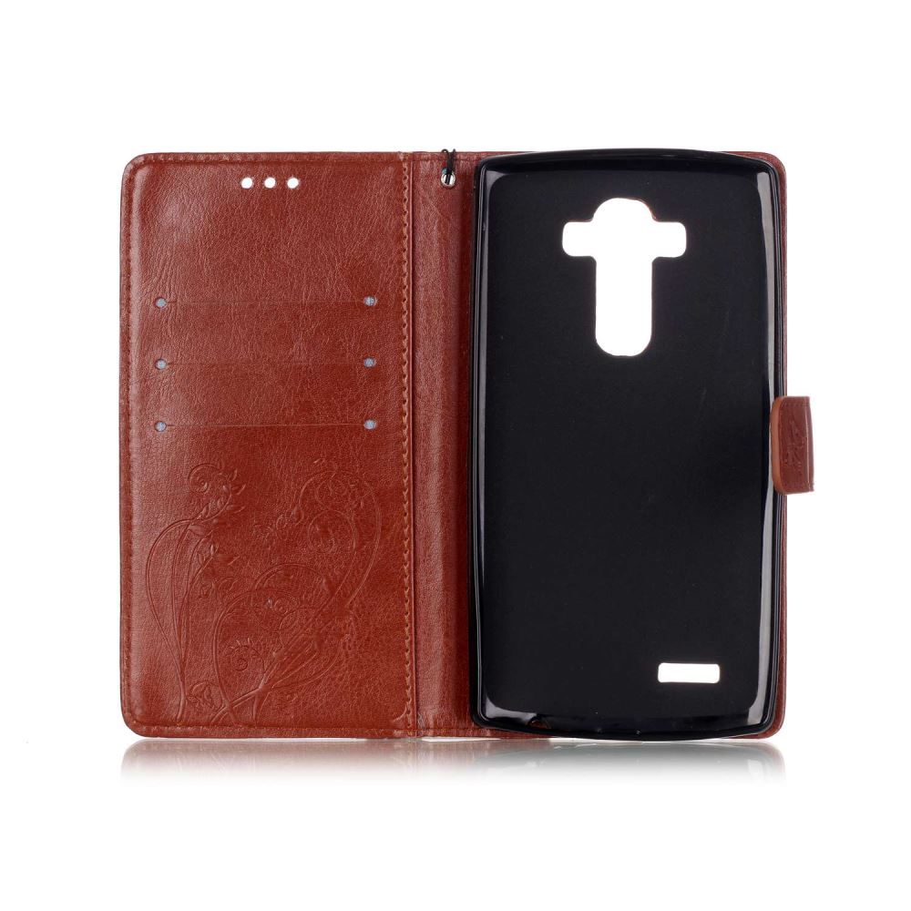 LG G4 Premium Embossing wallet leather flip case