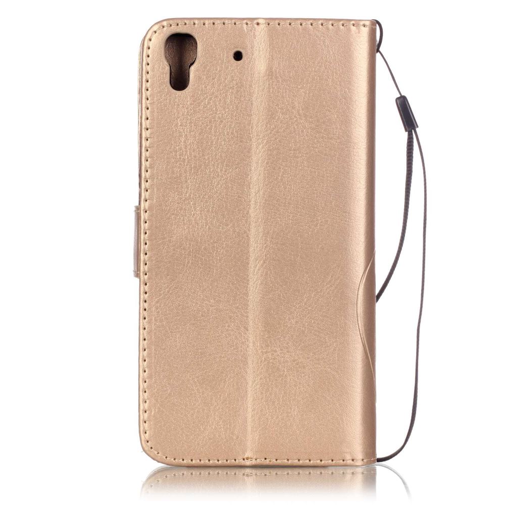 HUAWEI Y6 Premium Embossing wallet leather case