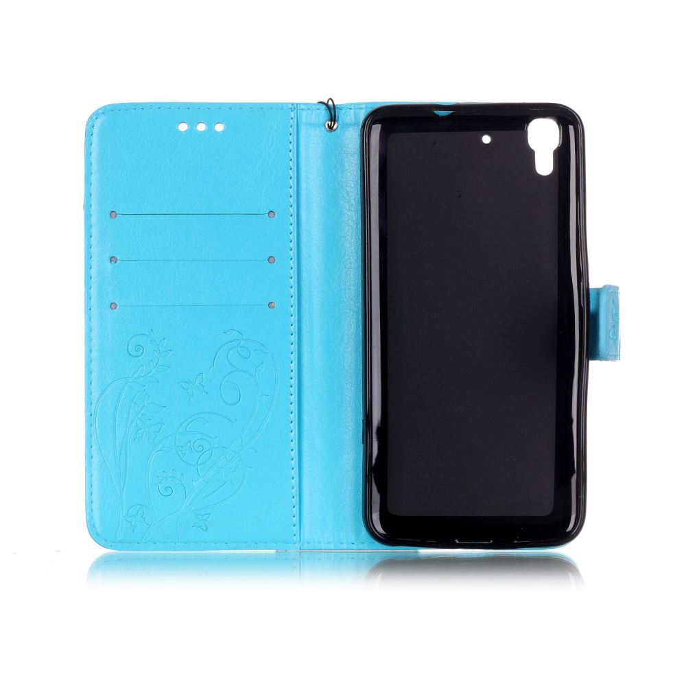 HUAWEI Y6 Premium Embossing wallet leather case