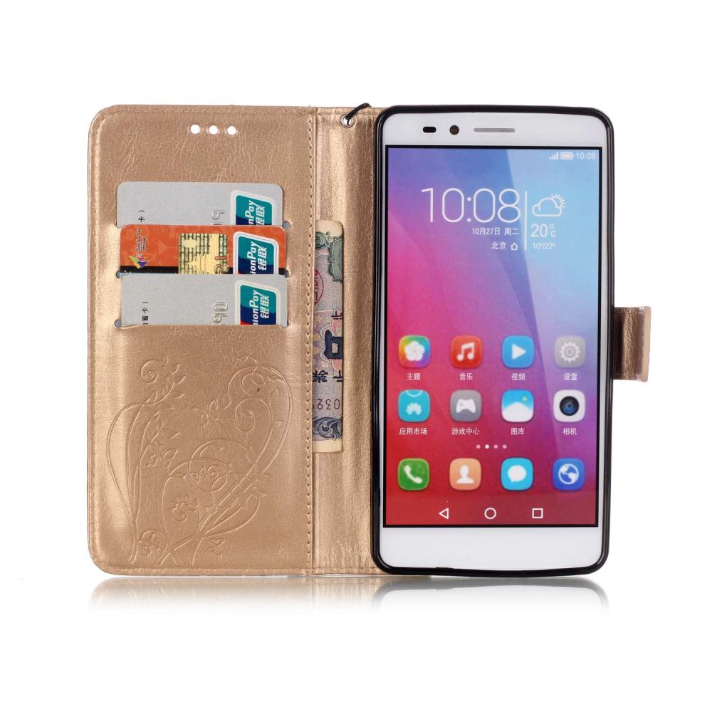 HUAWEI Honor 5X case HUAWEI GR5 case Premium Embossing wallet leather case