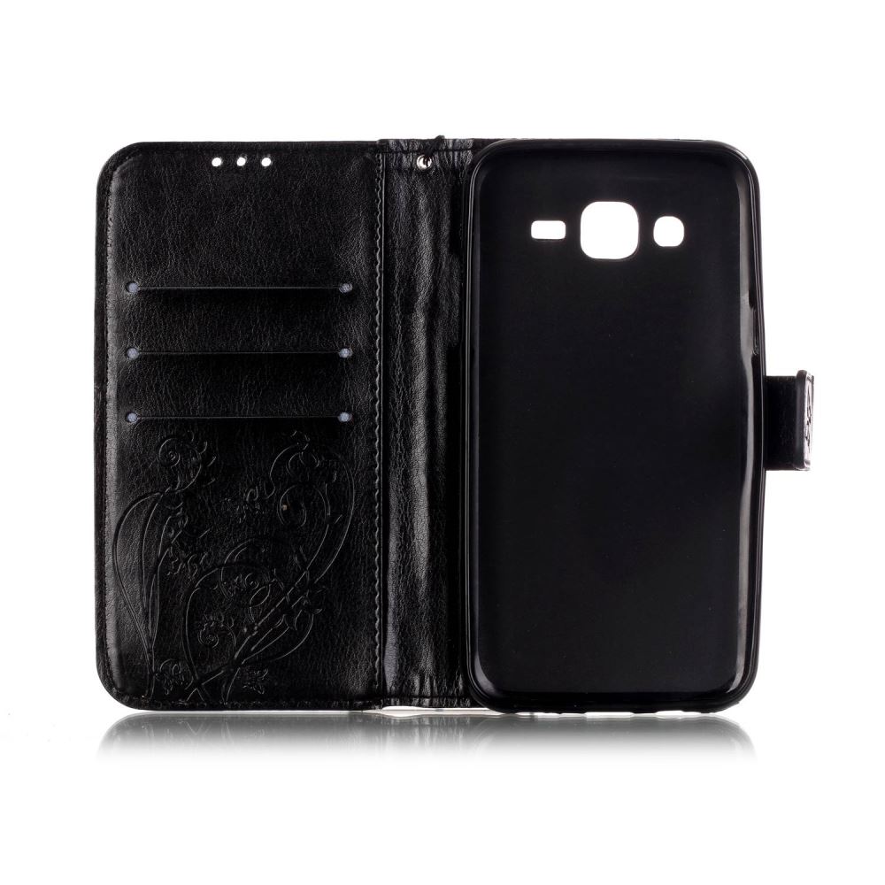 Galaxy J5 Premium Embossing wallet leather case
