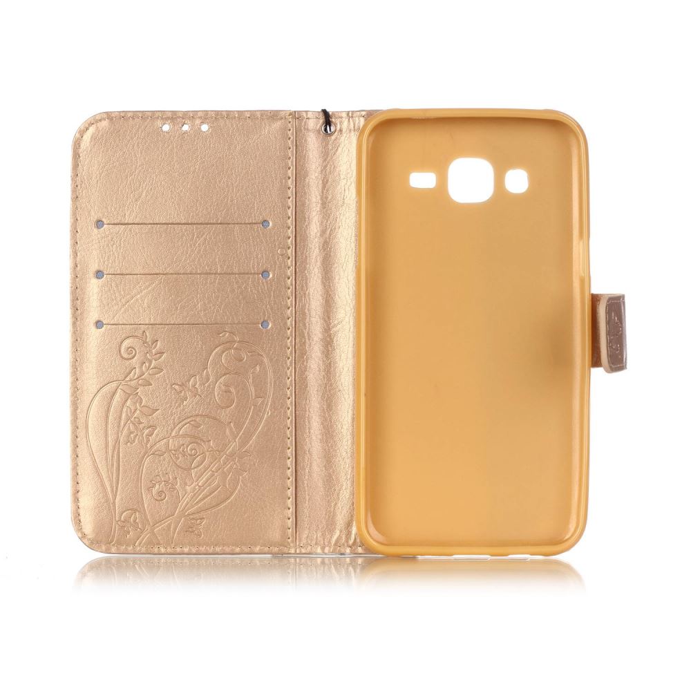 Galaxy J5 Premium Embossing wallet leather case